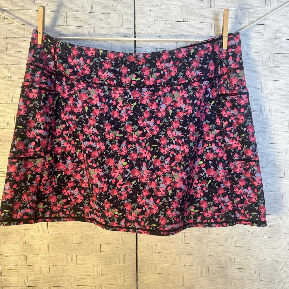 Skechers women’s tennis skirt floral packets built-in shorts colorful plus‎ size